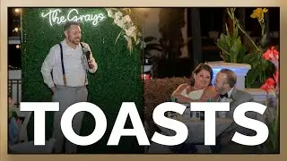 Beach House Wedding Toasts in Miramar Beach, FL | Tracy + Travis | Destination Wedding Videography