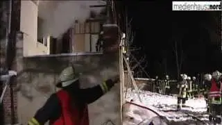 Brand im historischen Gutshaus in Halenbeck