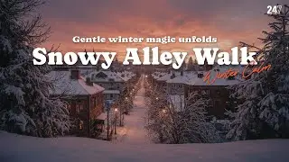 Snow Alley ❄️ | Clarinet & Guitar in a Quiet Winter City | Calm Ambient Music