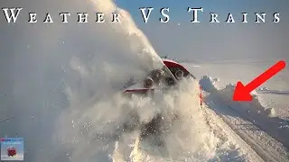 Extreme Weather VS Biggest Rotary Train Snow Plow