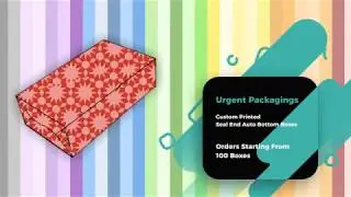 Custom Printed Seal End Auto Bottom Boxes | Box Style | Rectangular |Custom Boxes |Urgent Packagings