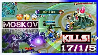 Unbeatable Moskov Gameplay🔥.Legend Rank♨ Build & Emblem #2023 #new #mlbb #mm😈 @mobabusters