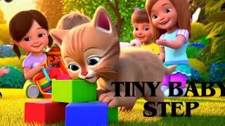Tiny Baby Steps | First Words & Walking Song | Cute Kids Cartoon for Toddlers l HummyBuds