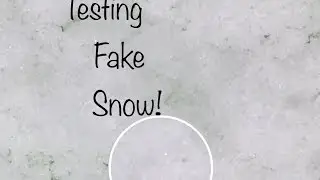 Testing Out Fake Snow ❄️ ||| TheRainbowCreeper101