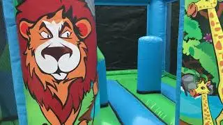 Jungle Theme Bouncy Castle Hire