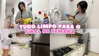 LIMPEZA E ORGANIZAÇÃO NA MINHA CASA | DIA DE FAXINA 🏡🫧✨️