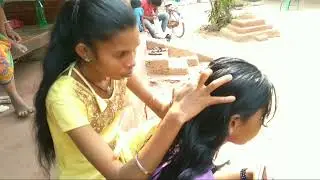 Long Hair Combing n nitpicking by village Girls ll Village Girls Hair Style