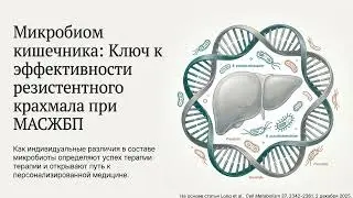 Эффективность резистентного крахмала при метаболически-ассоциированной стеатозной болезни печени