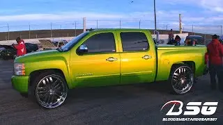 Chevrolet Silverado (Kandy Lime Gold) on Asanti 30s (Asanti 115)