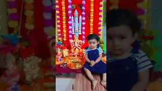 #cutebaby #trending #trendingshorts#littlestar(5)amchya pappanni ganpati anla