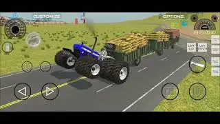 NEW HOLLAND 36_30 6X6 WITH 4 TRALLI NEW UPDATE INDIAN VEHICLES SIMULATOR 3D