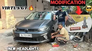 Modification In My Volkswagen Virtus GT | New Lights For My Virtus GT….