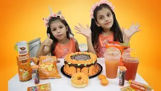 يوم كامل باللون البرتقالي 🍊🧡🍑