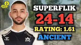 SUPERFLIK (24-14) RT: 1.61 | EU FACEIT (ANCIENT) +VOICE | JAN 22, 2026 | 3443 ELO | CS2 POV