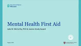 CSP 2024 Webinar 13 Mental Health First Aid