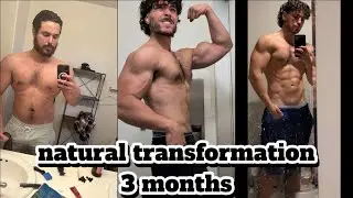 From fat to kinda fit. Natural body transformation in 3 months with this workout plus meal.