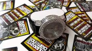 FULLY CASED ICED OUT KHRONOS WATCH MURRAYS DIAMONDS