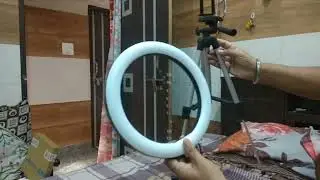 Ring Light Review In Hindi | रिंग लाइट रिव्यू हिन्दी में | Ring Light Fix At Normal Tripod Stand |