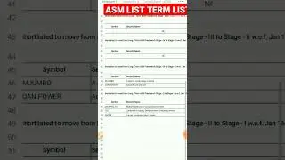 ASM list news, ASM LONG TERM LIST NEWS,  asm list update today, adani power asm list news
