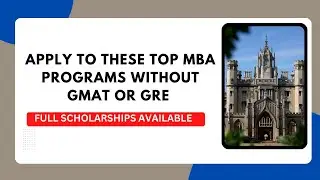 Here are TOP Universities in USA that don't require GRE/GMATS || 100% Scholarships available.