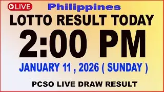 Pcso Lotto Result 2pm Draw January 11, 2026 | Pcso Live