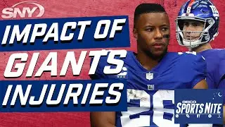 Can the Giants withstand the serious injuries to their offense?  | SportsNite | SNY