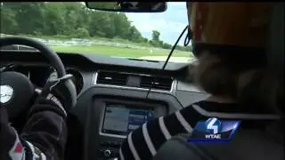Mustang Sally: Channel 4 Action News' Sally Wiggin rides shotgun at 115 mph
