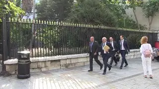 Lawyers arrive at Gibraltar Supreme Court for Iranian oil tanker ruling | AFP