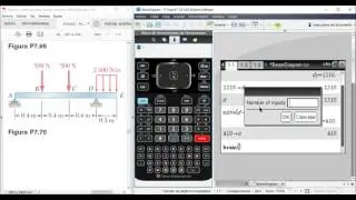 Resolver vigas TI nspire. BeamDiagram.