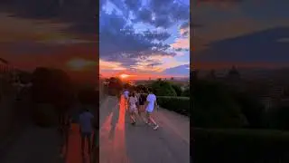 Piazza Michelangelo - The best sunset spot in Florence | #shorts #travel #explore #italy #sunset
