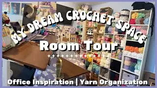 Crochet Room Tour!!! | Room Inspiration and setup | Yarn organization ideas