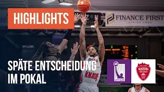 Highlights: BG G&ouml;ttingen - FIT/One W&uuml;rzburg Baskets (Saison 2024/25) | BBL Pokal