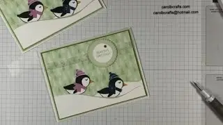 Stampin' Up! PENGUIN PLACE Christmas Card Class Kit Project 3