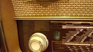Mi radio de v&aacute;lvulas, marca EMUD, SENIOR 61, funcionando.