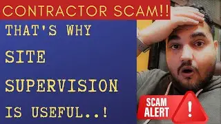 Contractor SCAM! Hire civil engineer for your home. Online site supervision. Interior Coach Manish.