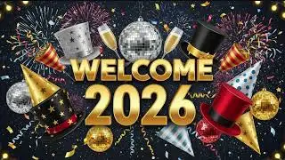 TV Art Screensaver - Welcome 2026 - New Years Party Screen - 6 Hours