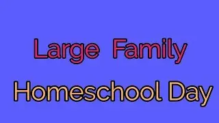 Large family homeschool routine