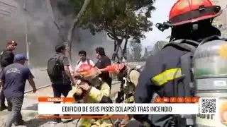 Trujillo: edificio de seis pisos colapsó tras incendio