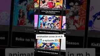 Animation error in My Hero Academia Season 5.