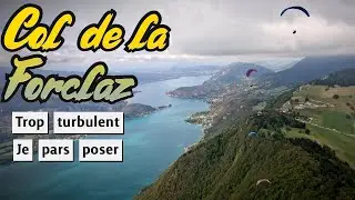 Annecy, Col de la Forclaz, trop turbulent pour moi