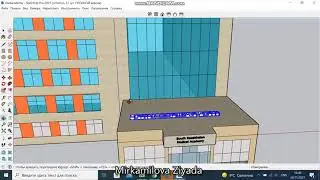 South Kazakhstan Medical Academy building in 3d