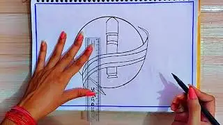 National Moon Day Poster Drawing Easy/Chandra Dinam Drawing/How To Draw Moon Day Drawing Easy Steps