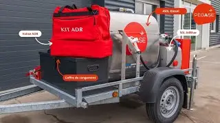 Cuves 450L GNR & 50L AdBlue sur remorque routière. PTAC inf à 750kg & Sans formation ADR