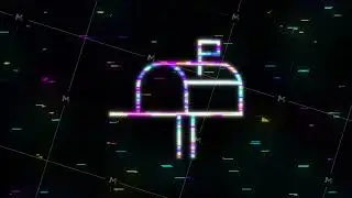 Social media glitch icon. Telephone icon. Digital communication. Chat bubble. Motion graphics.
