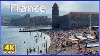 【4K】WALK in FRANCE - Collioure - Occitanie Travel vlog