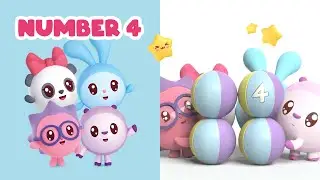 Number 4 (music video) | Numbers Fun! | Babyriki | Kids songs