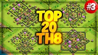 New Best Th8 base link War/Farm Base (Top20) With Link in Clash of Clans - best th 8 defense base