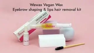 Wewax Vegan Wax Eyebrow shaping & lips hair removal kit