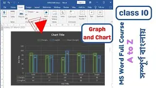 MS Word Graph & Chart Insert | MS Word এর কাজ | Class 10 | MS Word Tips & Tricks | Help IT560