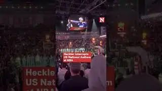 Heckler Interrupts US National Anthem at NBA Game in London